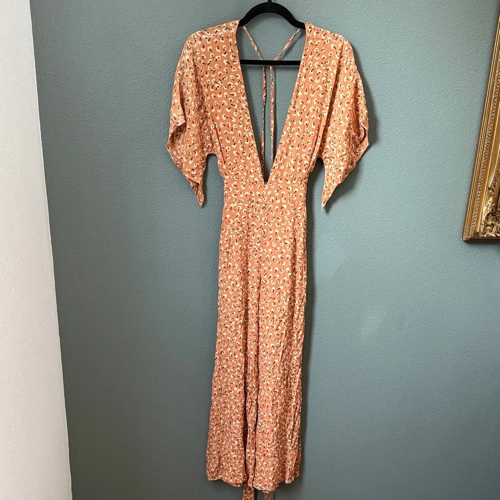 NWT Faithfull the Brand Women's Cedric Floral Jumpsuit Sz 4 Vintage Bloom *flaw - Picture 2 of 11